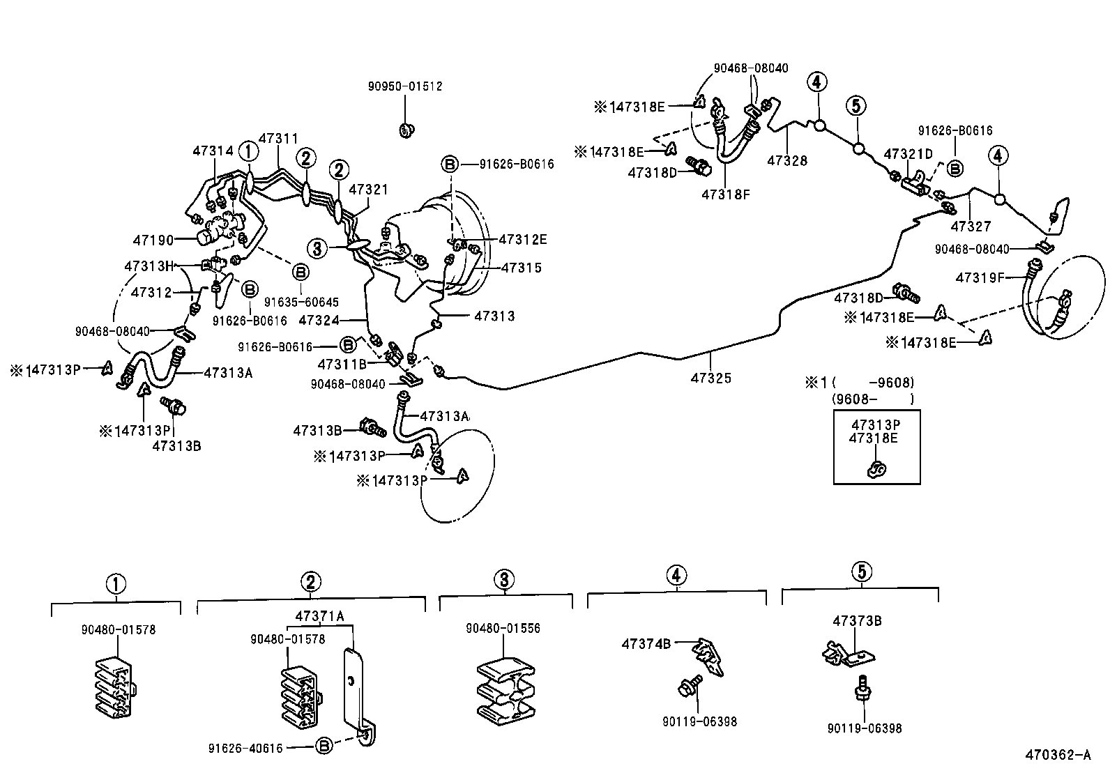 44546-30110 CUSHION, BRAKE ACTUATOR BOLT product image