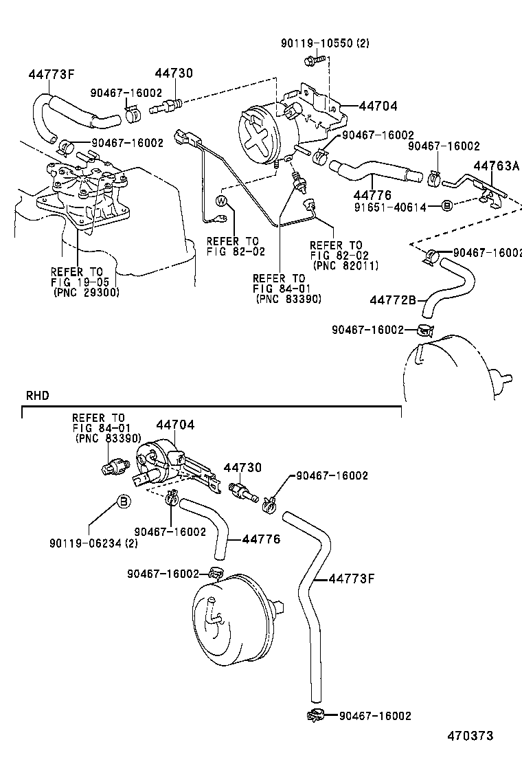 44773-12640 HOSE, UNION TO CHECK VALVE product image