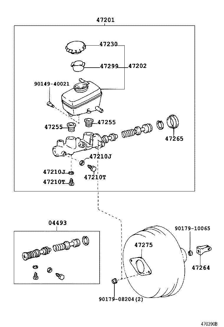 47220-40020 RESERVOIR SUB-ASSY, BRAKE MASTER CYLINDER product image