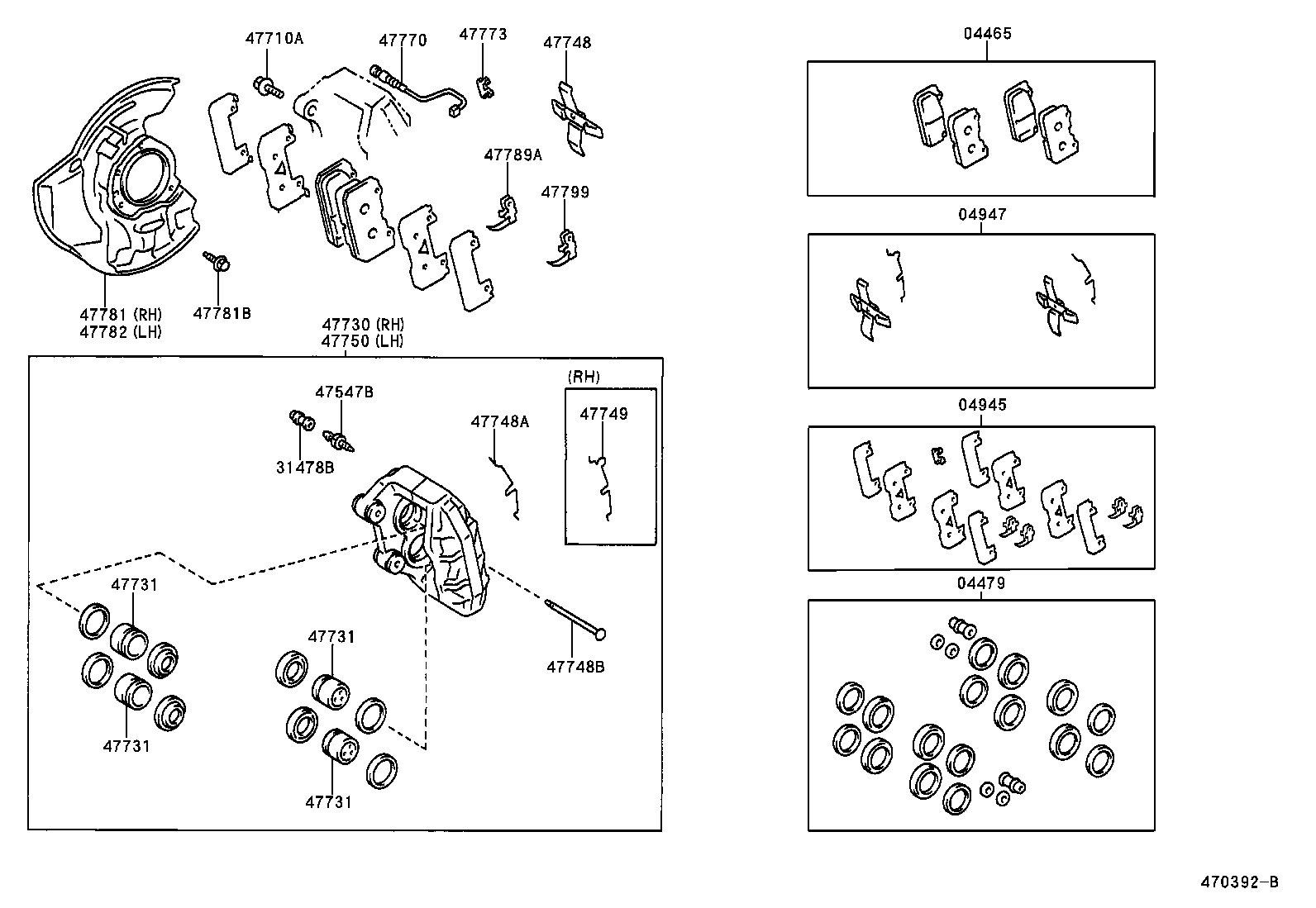 04465-50220 PAD KIT, DISC BRAKE, FRONT product image