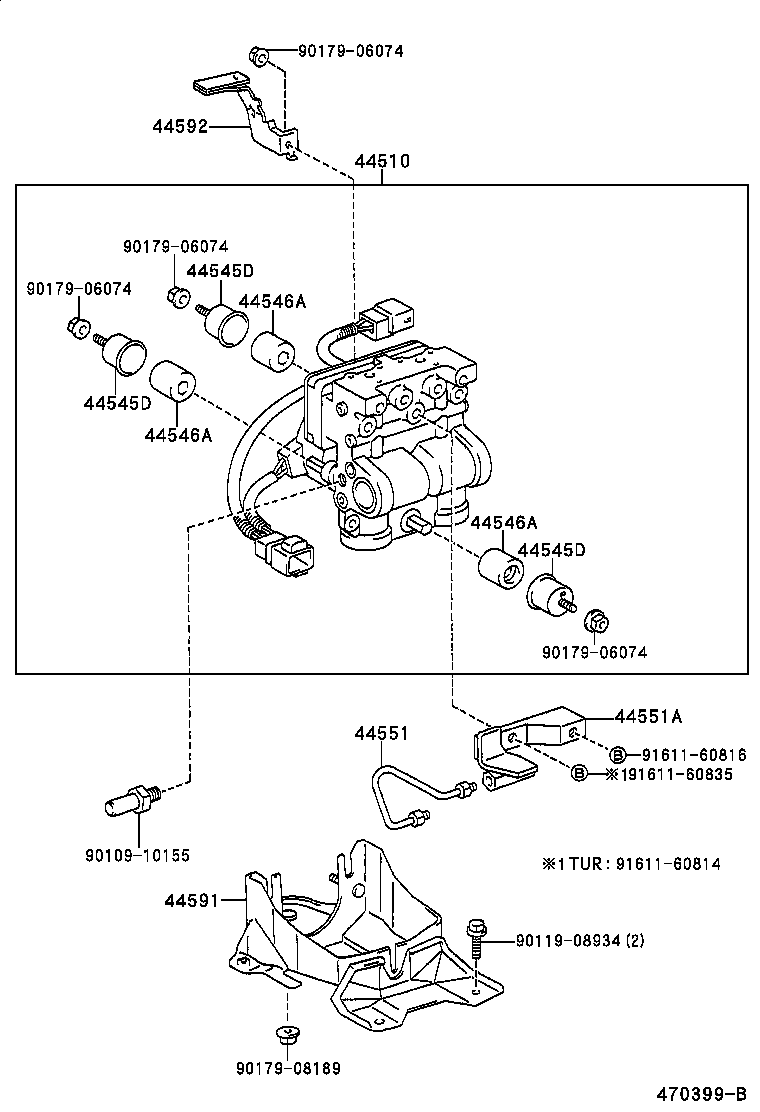 44510-12030 ACTUATOR ASSY, BRAKE product image