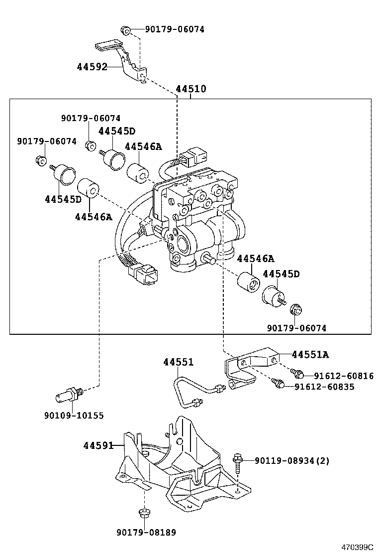 47321-13080 TUBE, REAR BRAKE, NO.1 product image