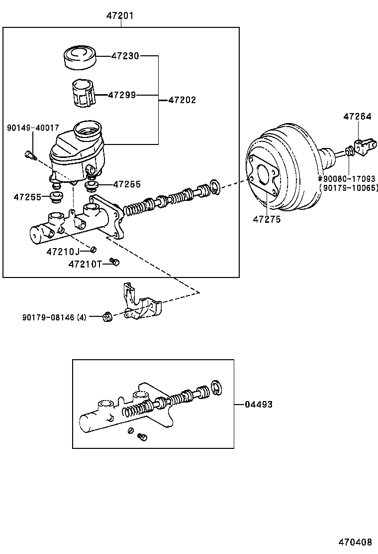 47220-0C010 RESERVOIR SUB-ASSY, BRAKE MASTER CYLINDER product image