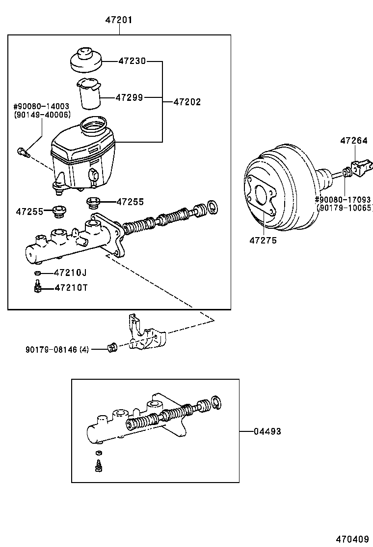 47220-0C010 RESERVOIR SUB-ASSY, BRAKE MASTER CYLINDER product image