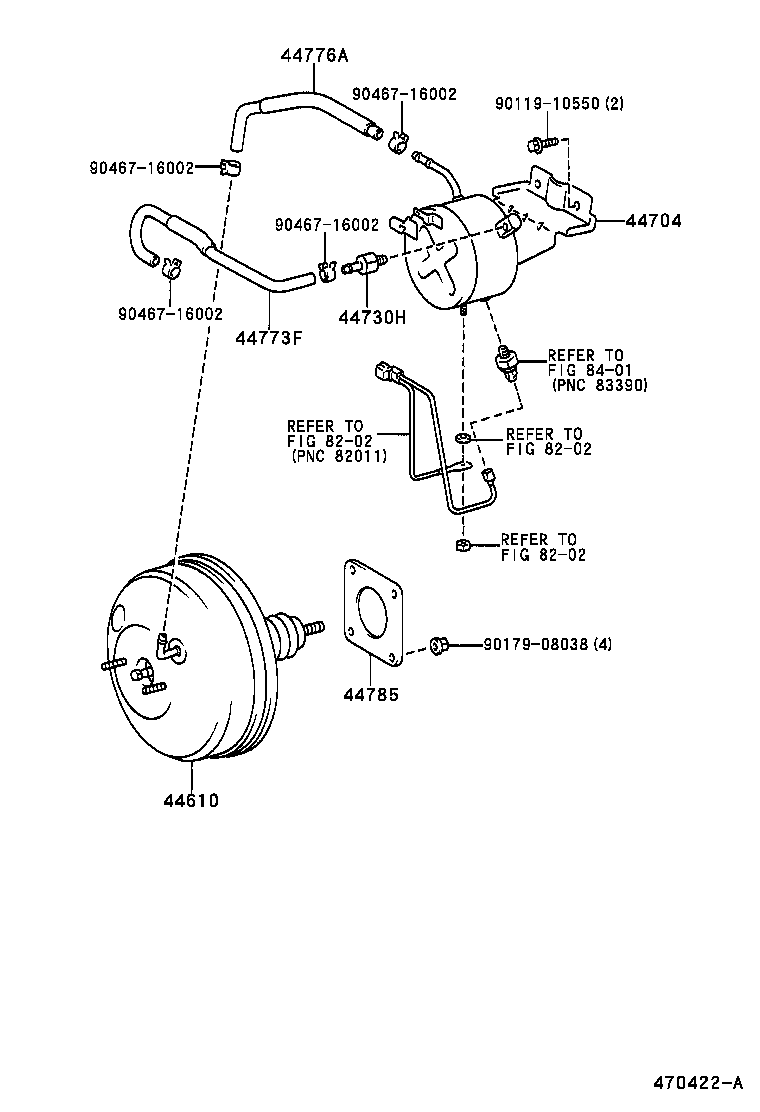 44610-02090 BOOSTER ASSY, BRAKE product image