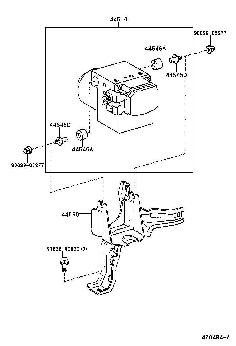 44510-42010 ACTUATOR ASSY, BRAKE product image