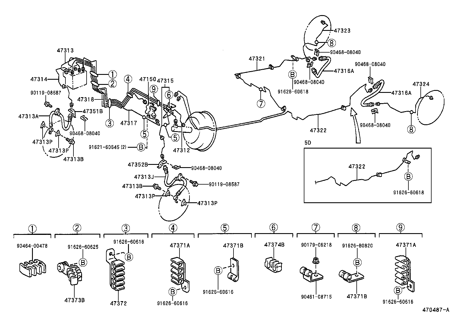 44590-42020 BRACKET ASSY, BRAKE ACTUATOR product image