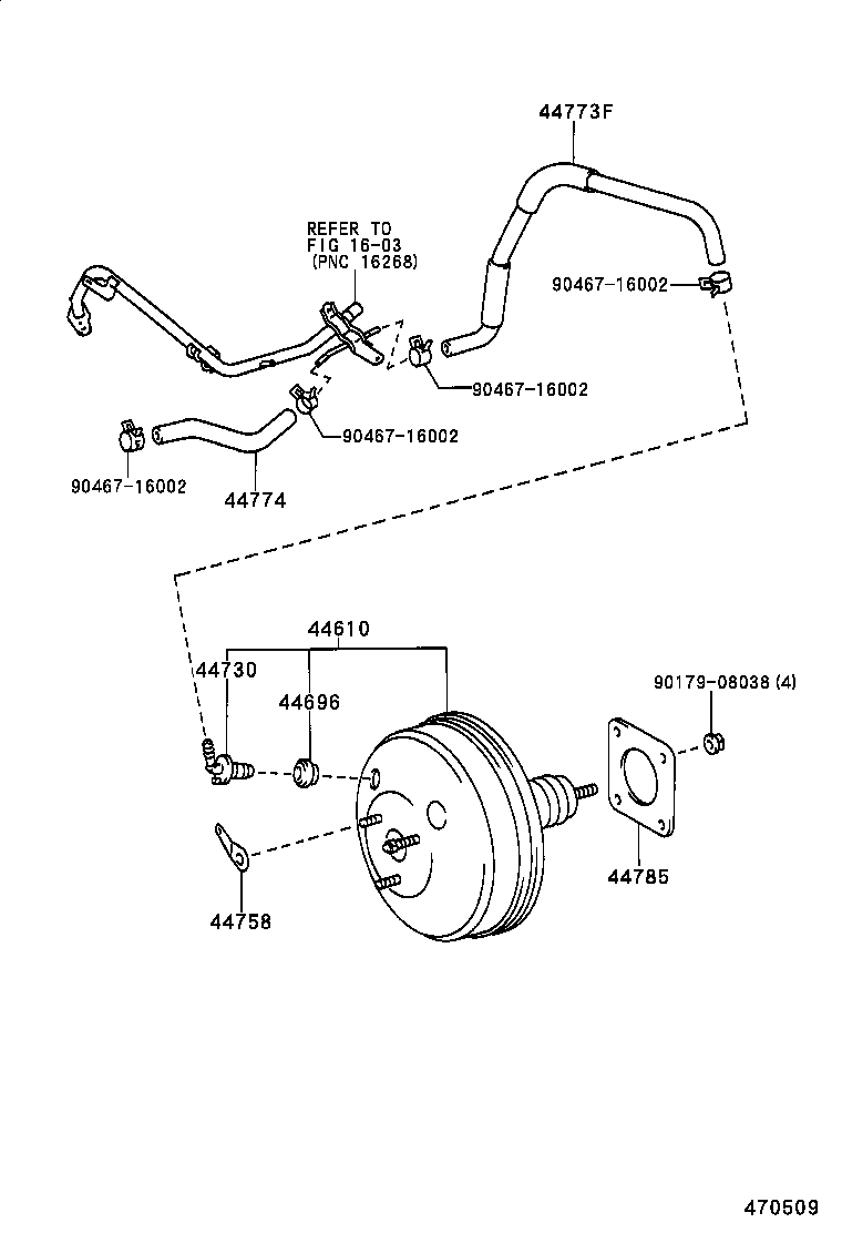 44610-02020 BOOSTER ASSY, BRAKE product image