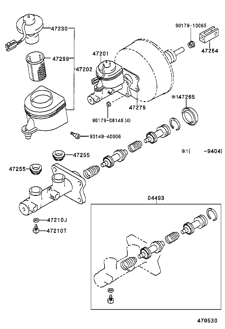 47202-35280 RESERVOIR SUB-ASSY, BRAKE MASTER CYLINDER product image