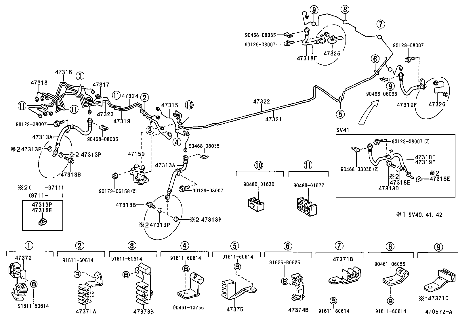 44580-32010 HARNESS, BRAKE ACTUATOR product image