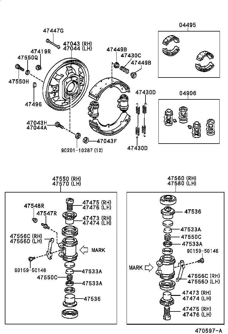 47550-37060 CYLINDER ASSY, REAR WHEEL BRAKE(FOR RH, FRONT OR UPPER) product image