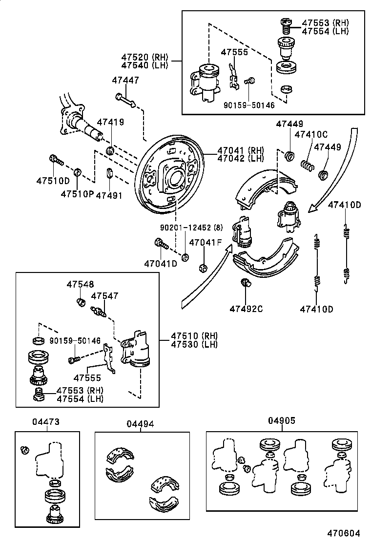 04494-36150 SHOE KIT, FRONT BRAKE product image