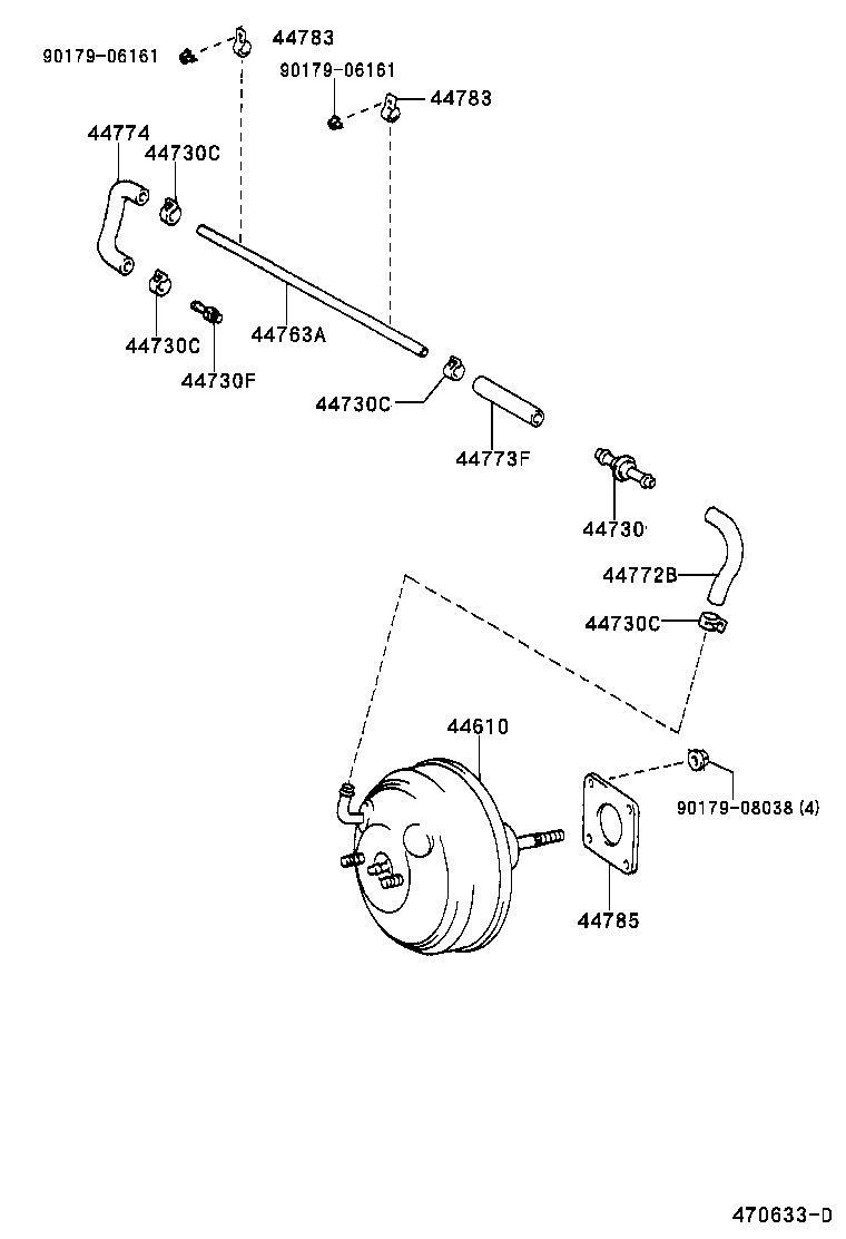 44610-08020 BOOSTER ASSY, BRAKE product image