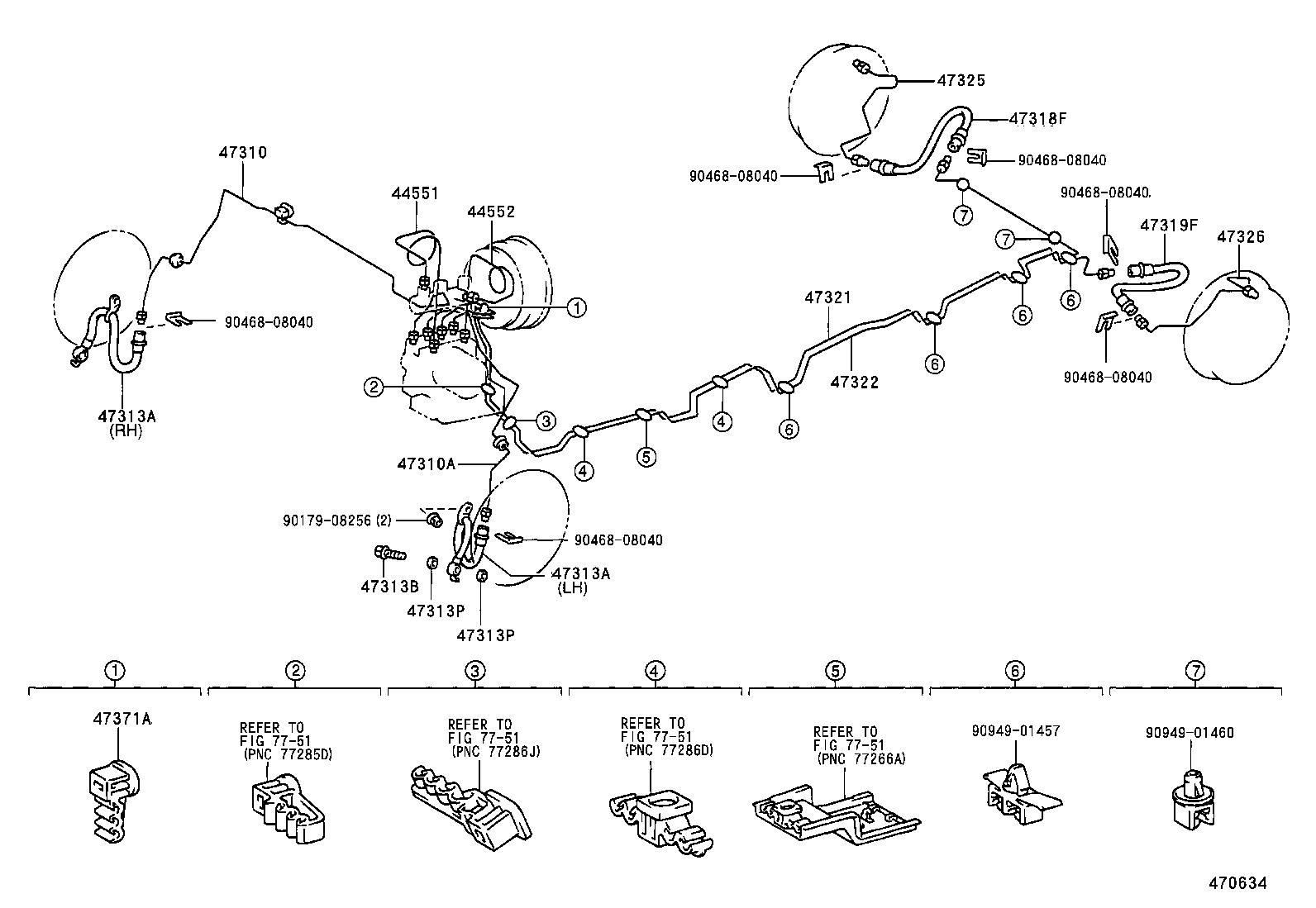 44546-08010 CUSHION, BRAKE ACTUATOR BOLT product image