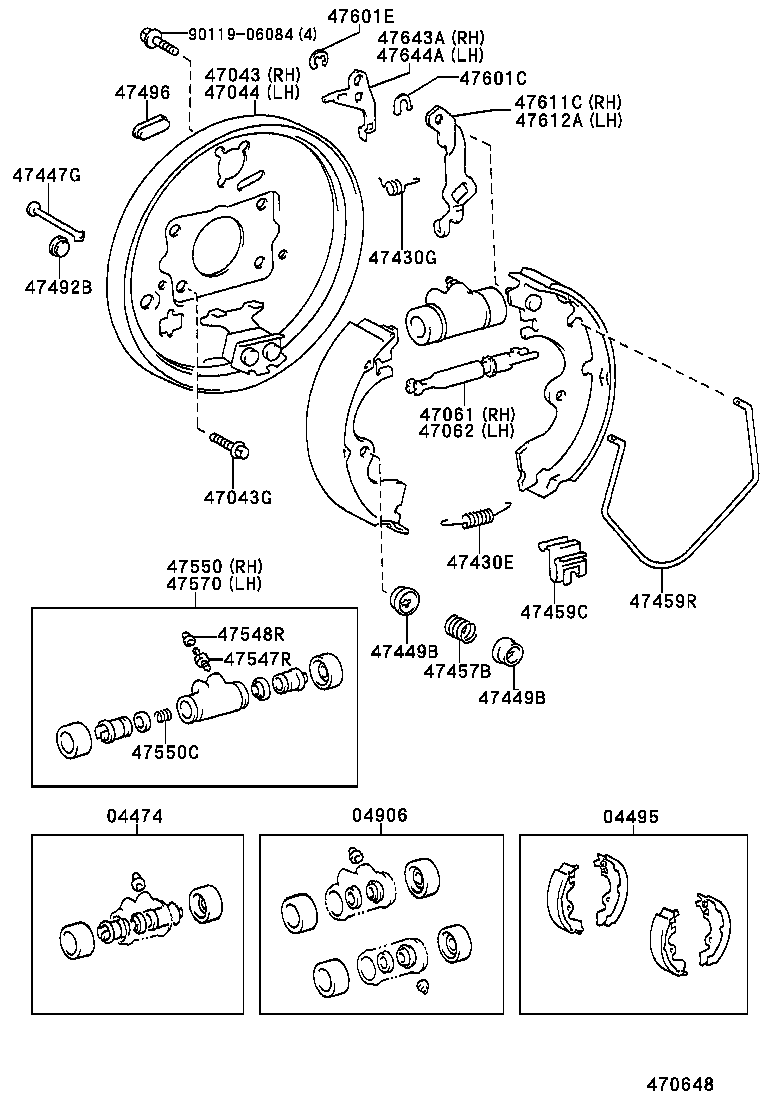 04906-10030 CUP KIT, REAR WHEEL CYLINDER product image
