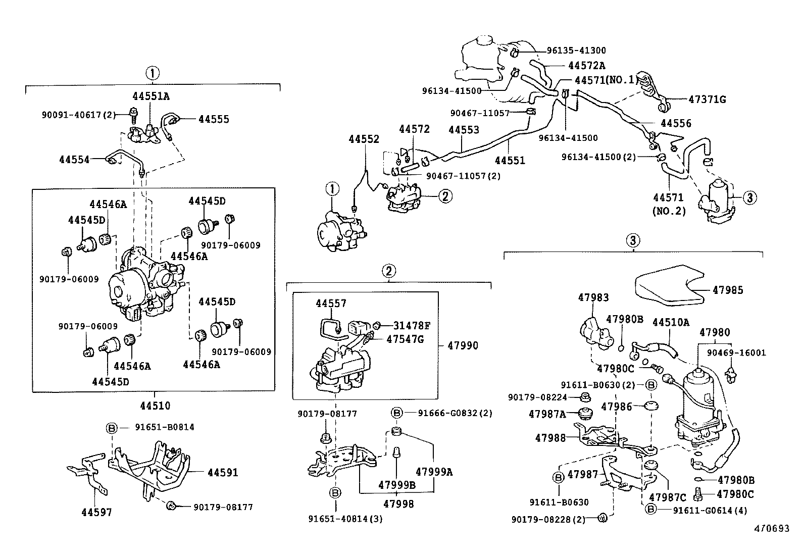 44510-50050 ACTUATOR ASSY, BRAKE product image