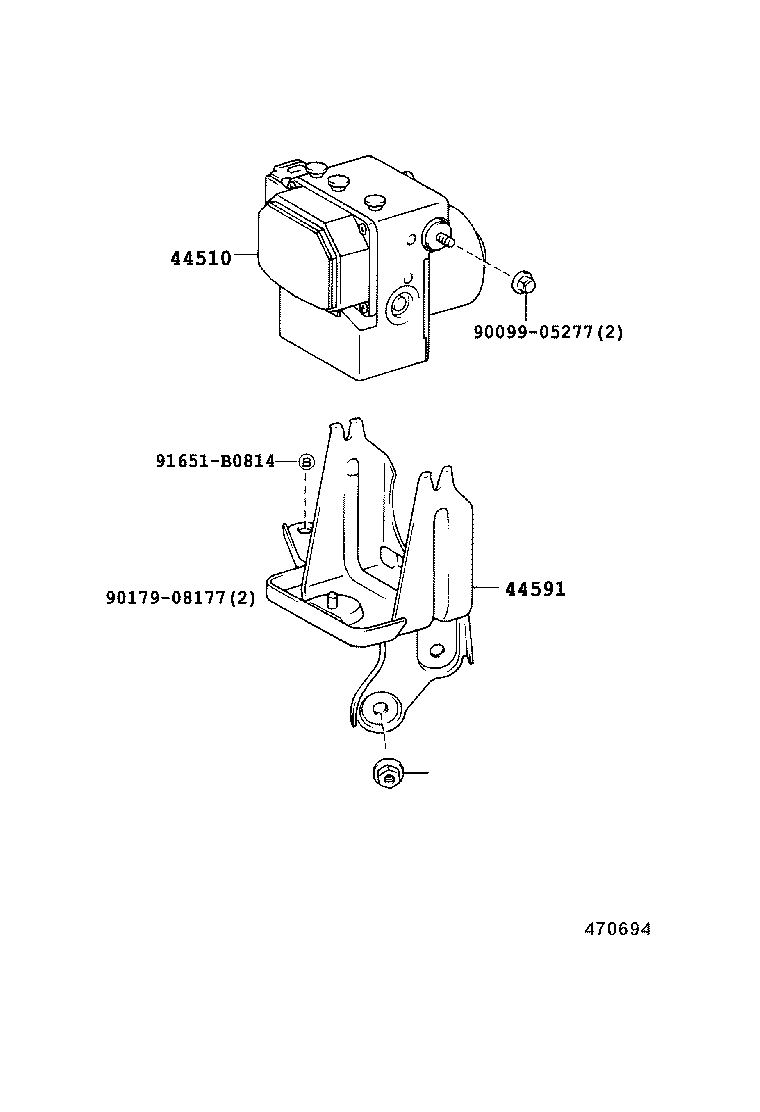 44510-50050 ACTUATOR ASSY, BRAKE product image