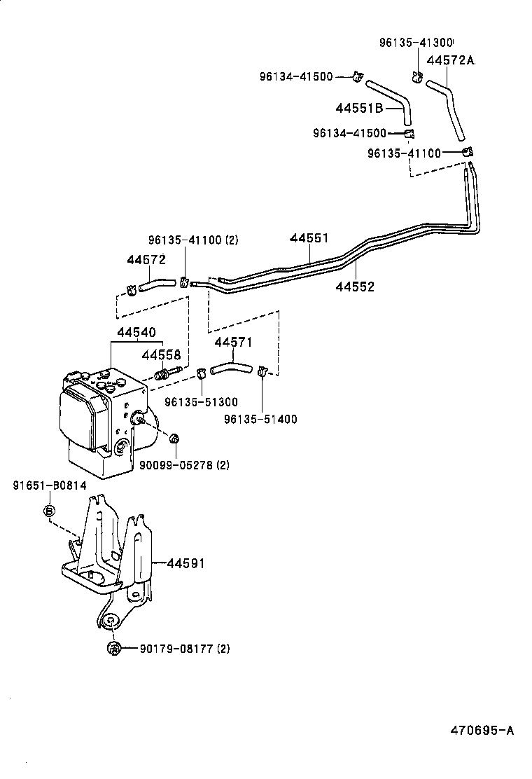 44510-50050 ACTUATOR ASSY, BRAKE product image