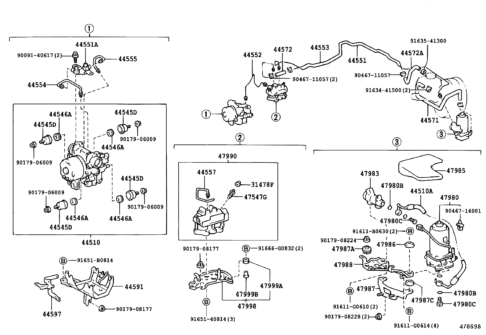 44510-50050 ACTUATOR ASSY, BRAKE product image