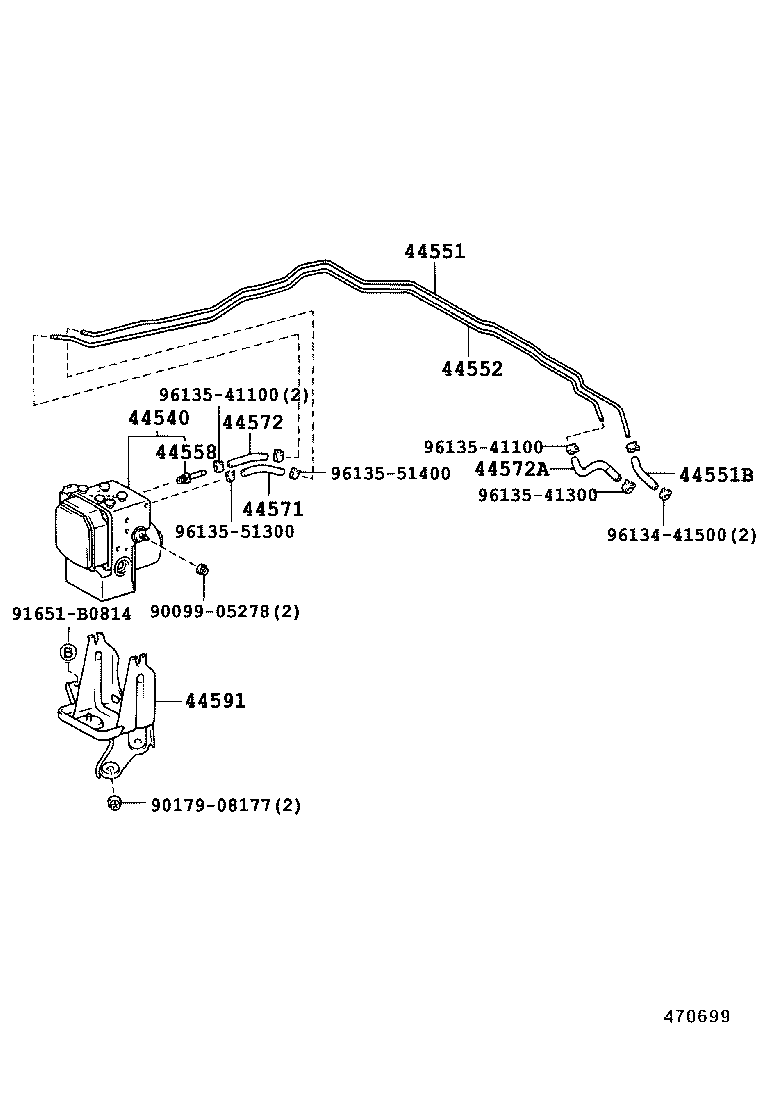 44510-50050 ACTUATOR ASSY, BRAKE product image