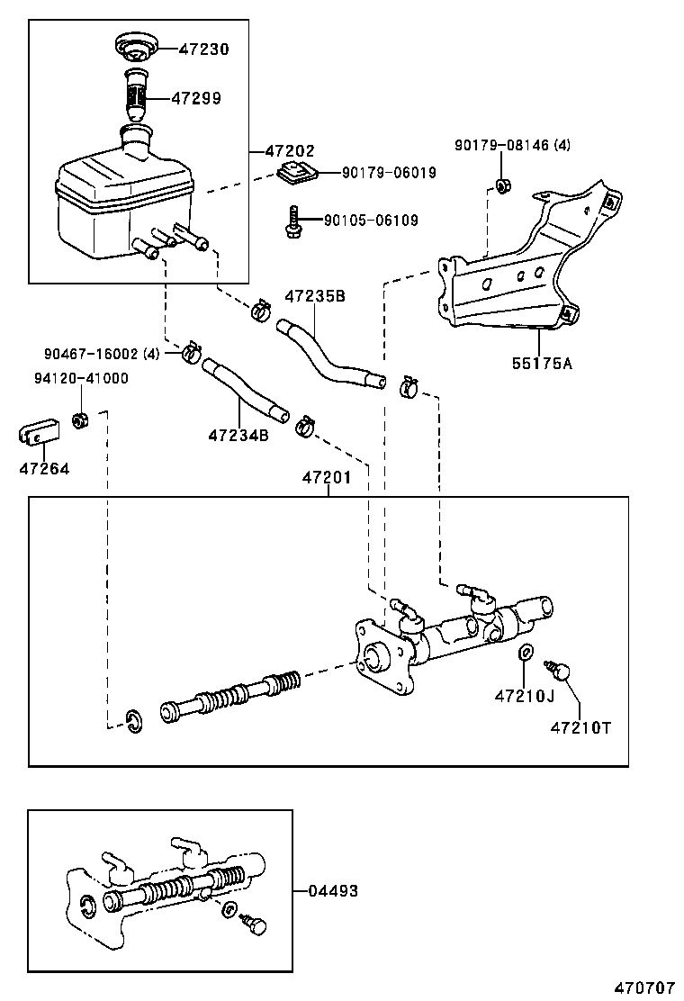 47218-30040 PLUG, MASTER CYLINDER FLUID OUTLET product image