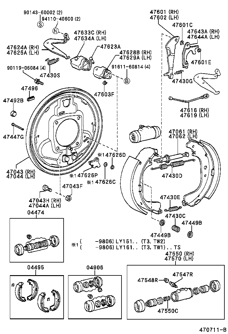 04474-26060 CYLINDER KIT, REAR WHEEL product image
