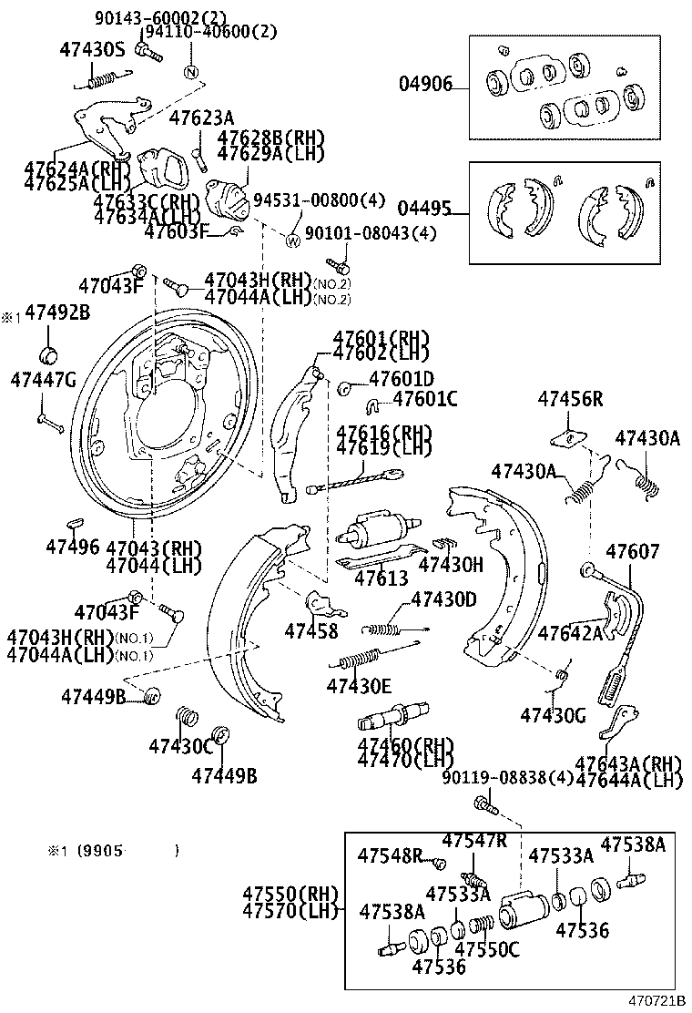 04474-26060 CYLINDER KIT, REAR WHEEL product image
