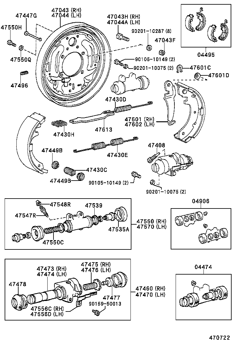 04474-26060 CYLINDER KIT, REAR WHEEL product image