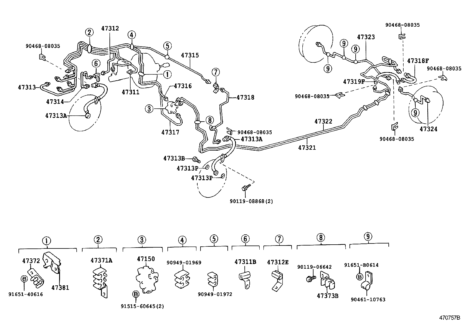 44510-10050 ACTUATOR ASSY, BRAKE product image