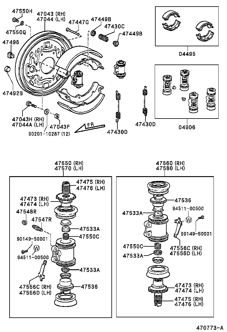 04474-26060 CYLINDER KIT, REAR WHEEL product image