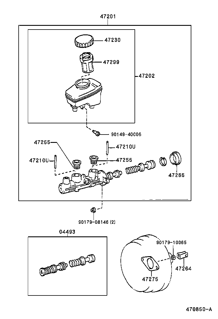 47220-50120 RESERVOIR SUB-ASSY, BRAKE MASTER CYLINDER product image