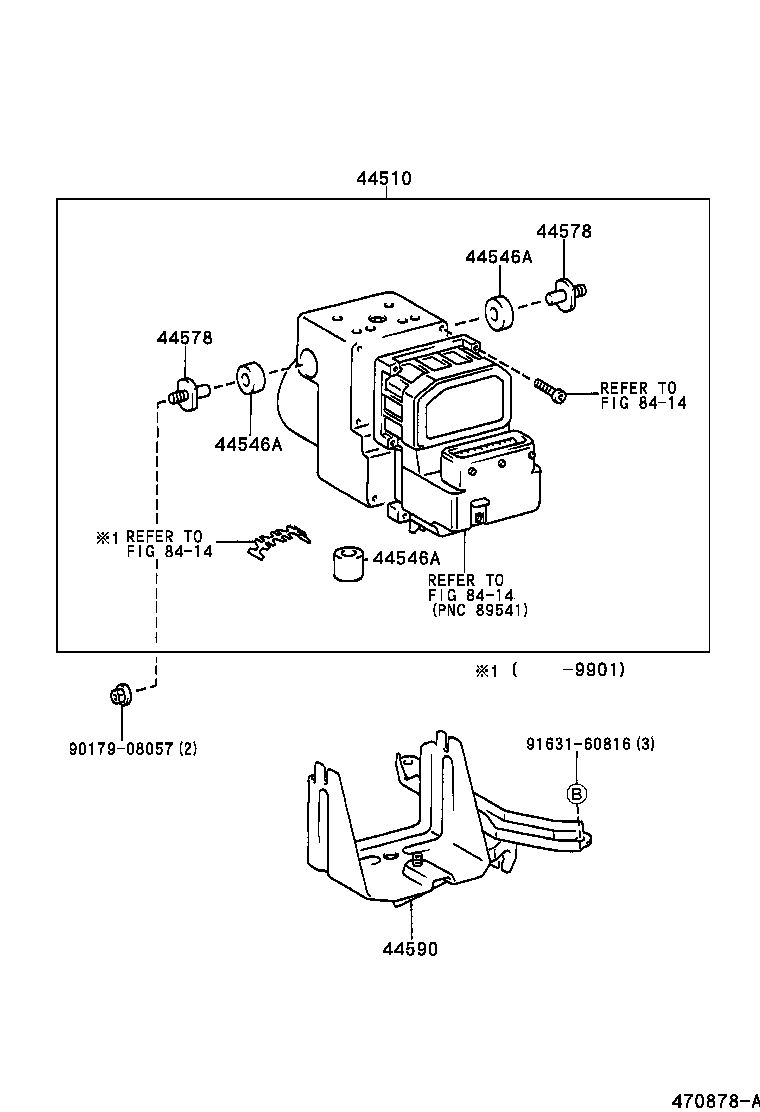44050-05020 ACTUATOR ASSY, BRAKE product image
