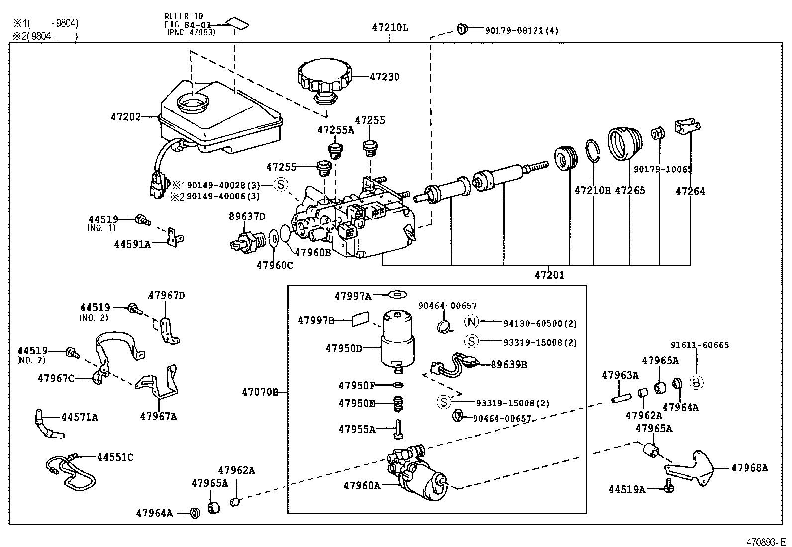 44591-30120 BRACKET, BRAKE ACTUATOR, NO.1 product image