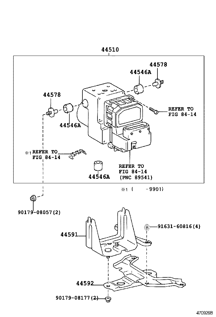 44050-05020 ACTUATOR ASSY, BRAKE product image
