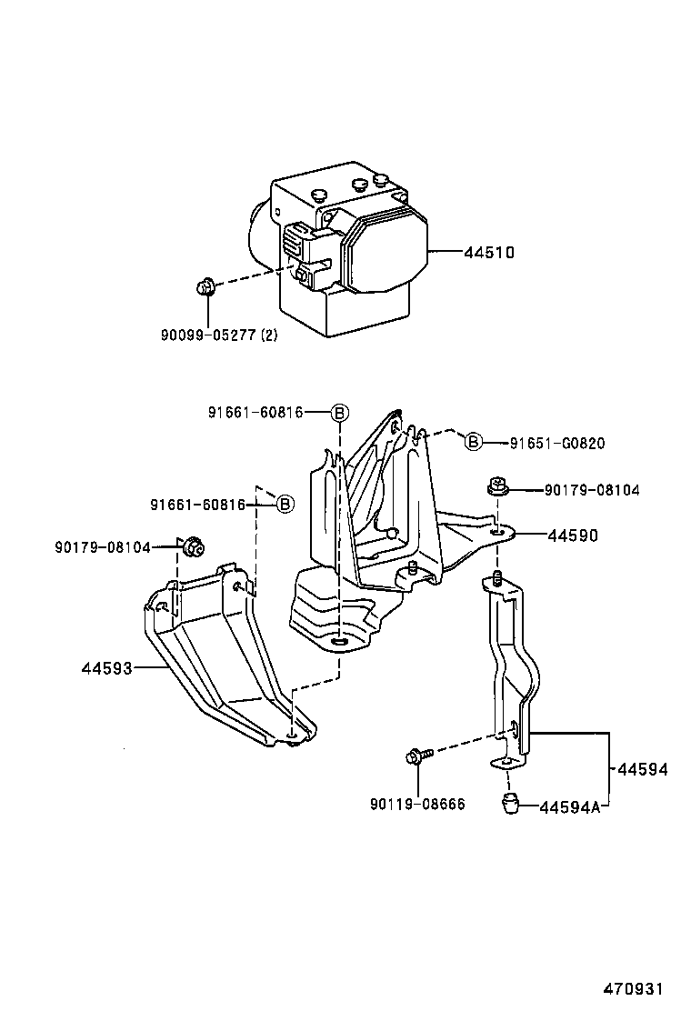44510-17030 ACTUATOR ASSY, BRAKE product image