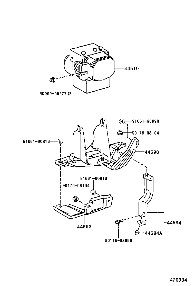 44510-17030 ACTUATOR ASSY, BRAKE product image
