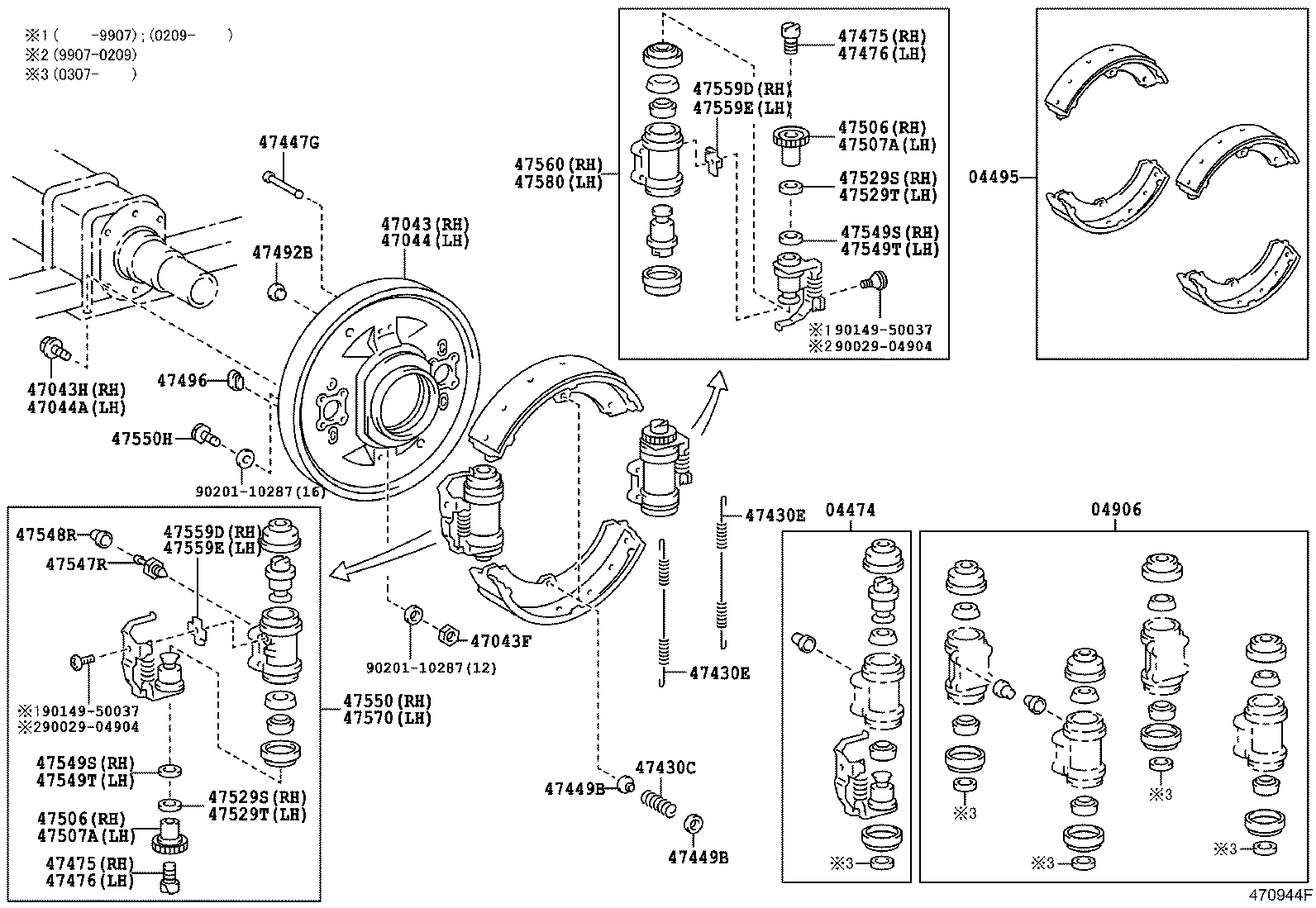 04941-36010 SPRING KIT, REAR BRAKE SHOE HOLD DOWN product image