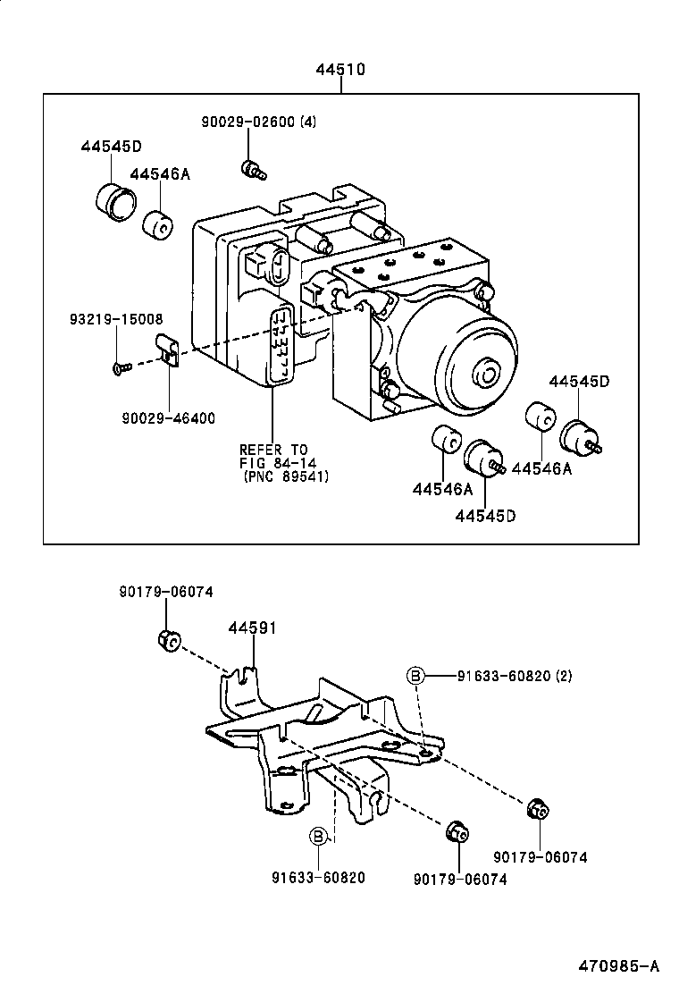 44050-21010 ACTUATOR ASSY, BRAKE product image