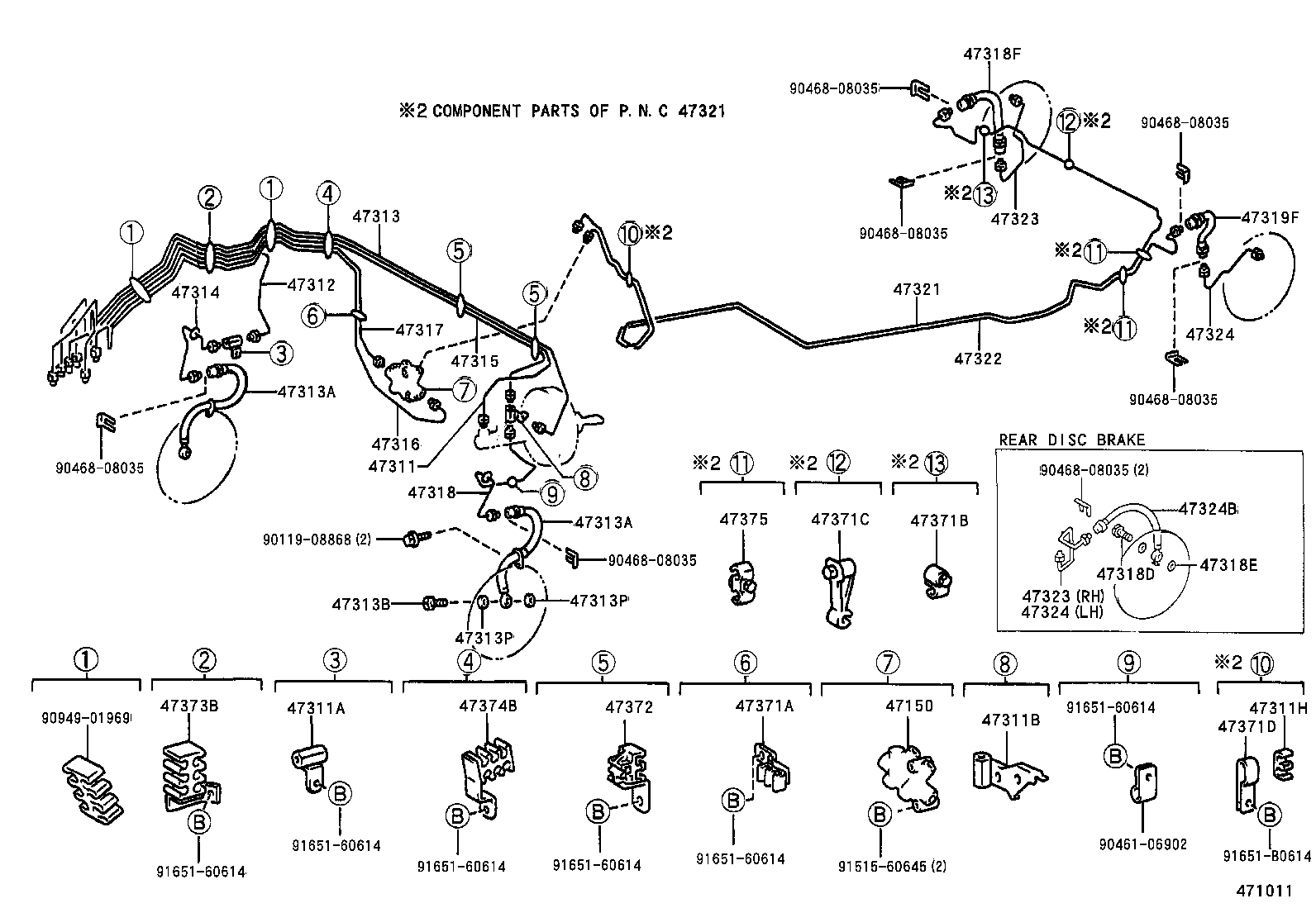 47150-46010 VALVE ASSY, PROPORTIONING product image