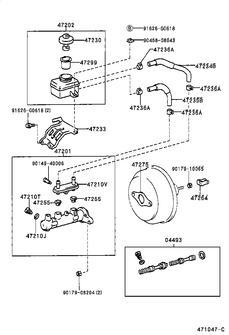 47220-48060 RESERVOIR SUB-ASSY, BRAKE MASTER CYLINDER product image