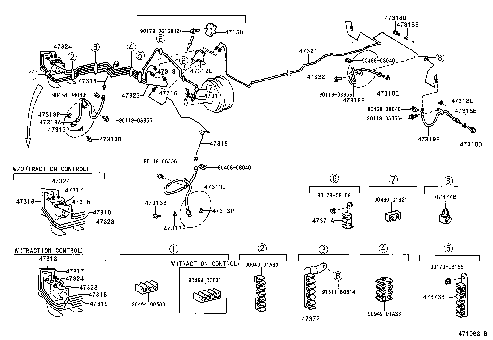 44590-48080 BRACKET ASSY, BRAKE ACTUATOR product image