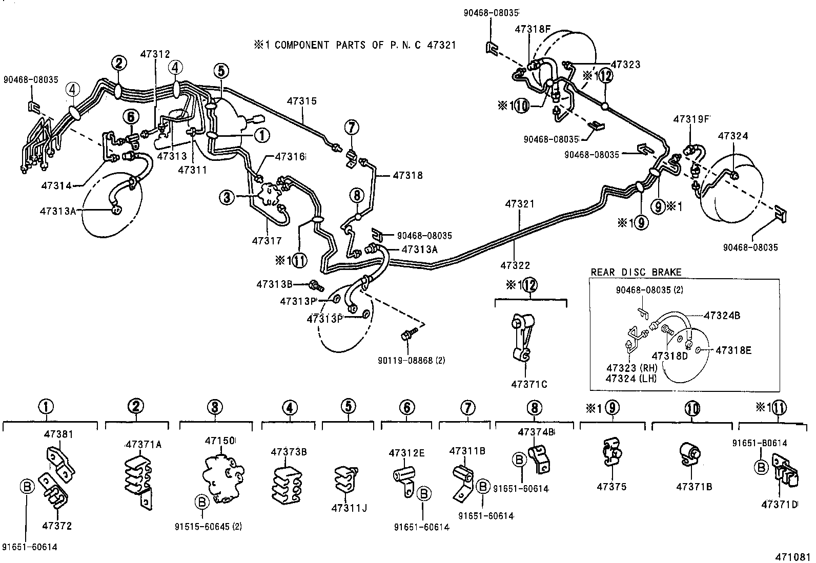 47150-46010 VALVE ASSY, PROPORTIONING product image