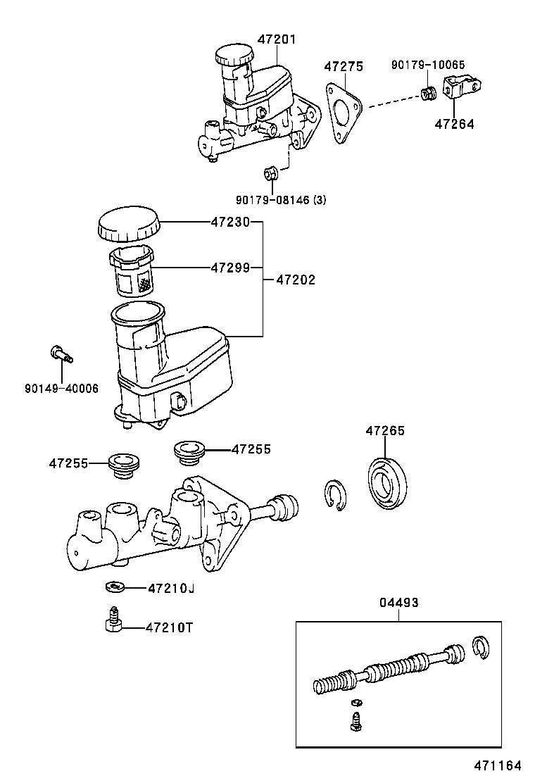 47220-20180 RESERVOIR SUB-ASSY, BRAKE MASTER CYLINDER product image