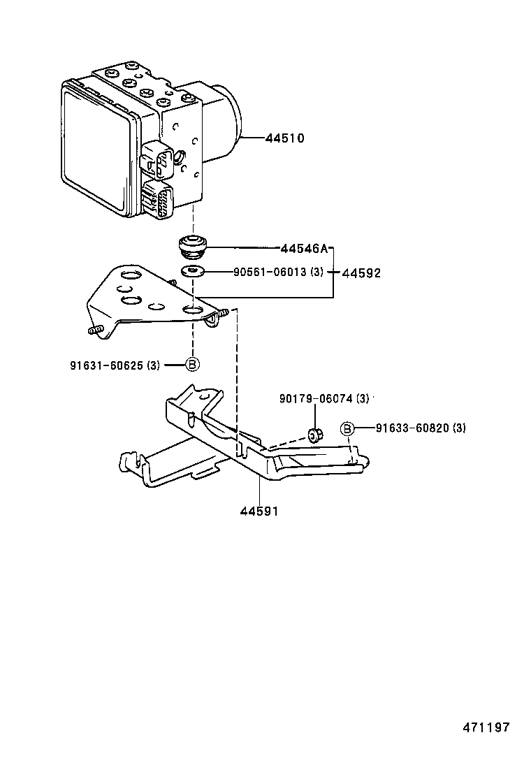 47315-21050 TUBE, FRONT BRAKE, NO.5 product image