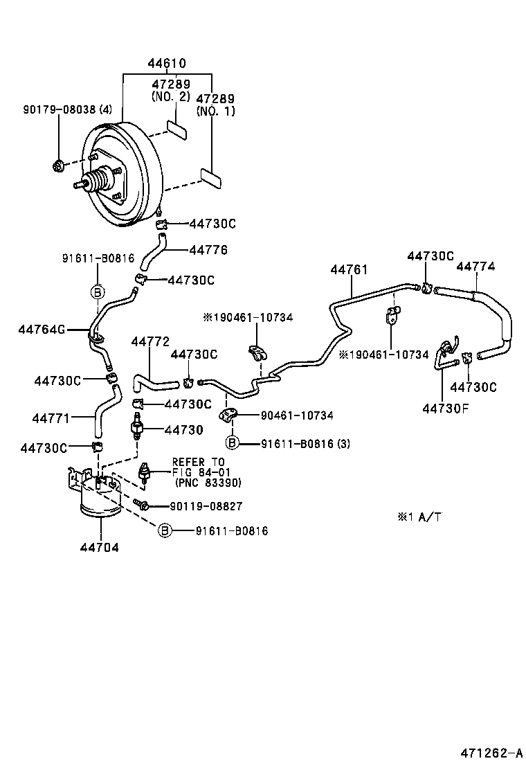 04443-26440 BOOSTER KIT, BRAKE product image