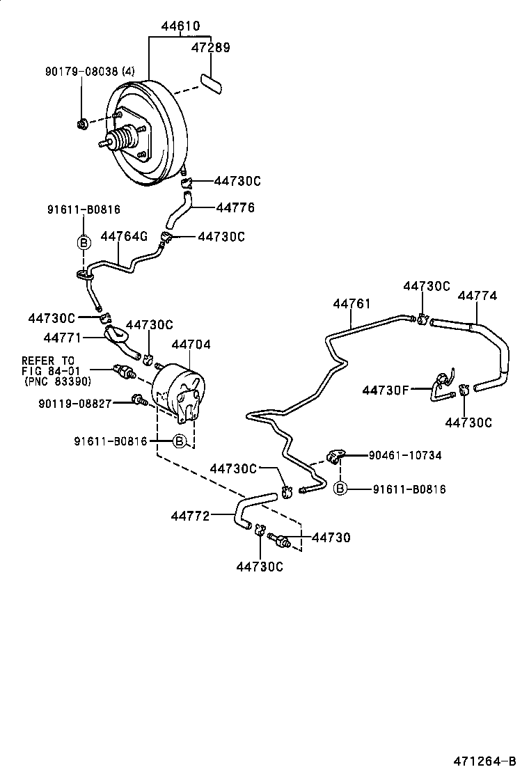04443-26440 BOOSTER KIT, BRAKE product image