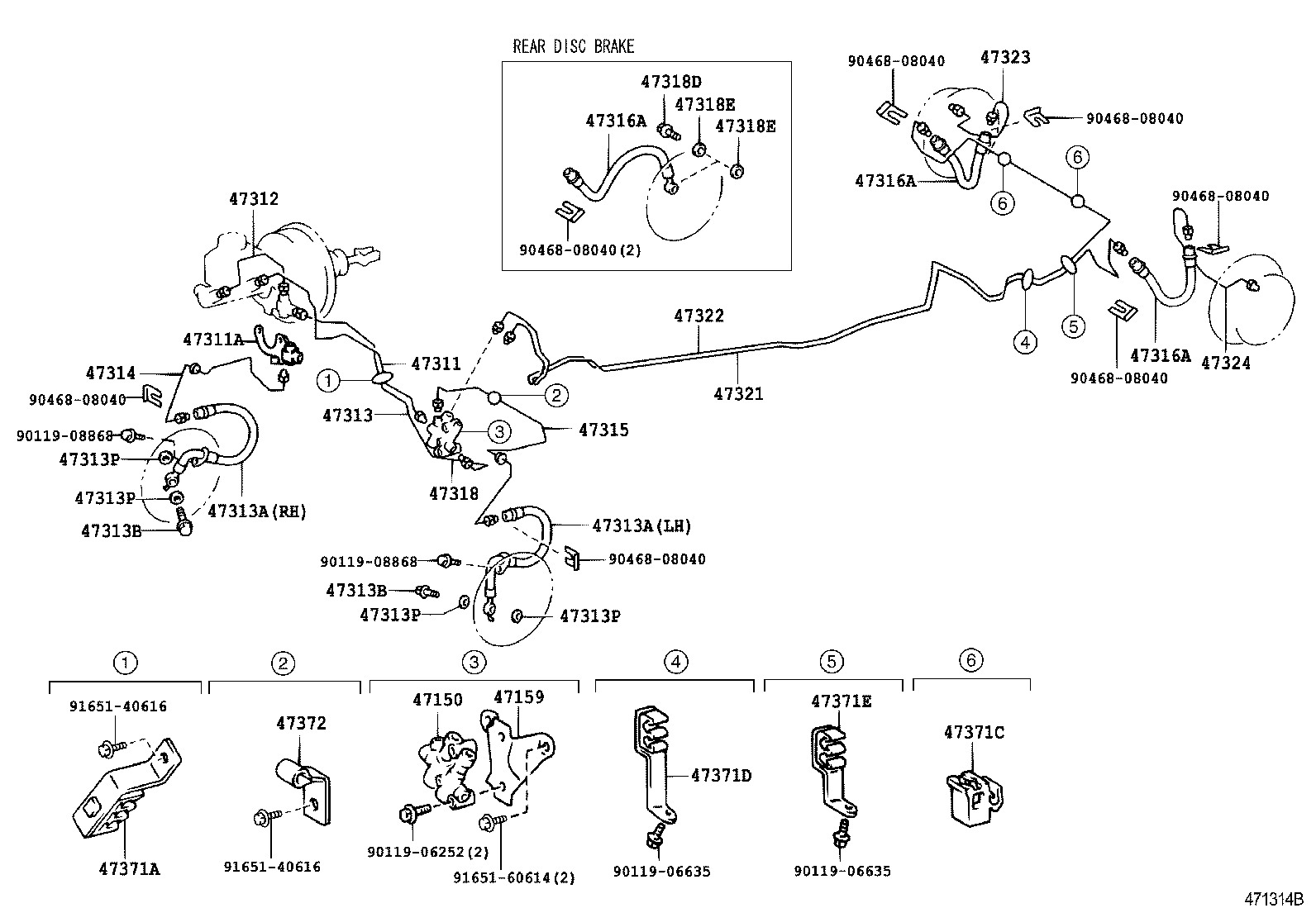 44546-04010 CUSHION, BRAKE ACTUATOR BOLT product image