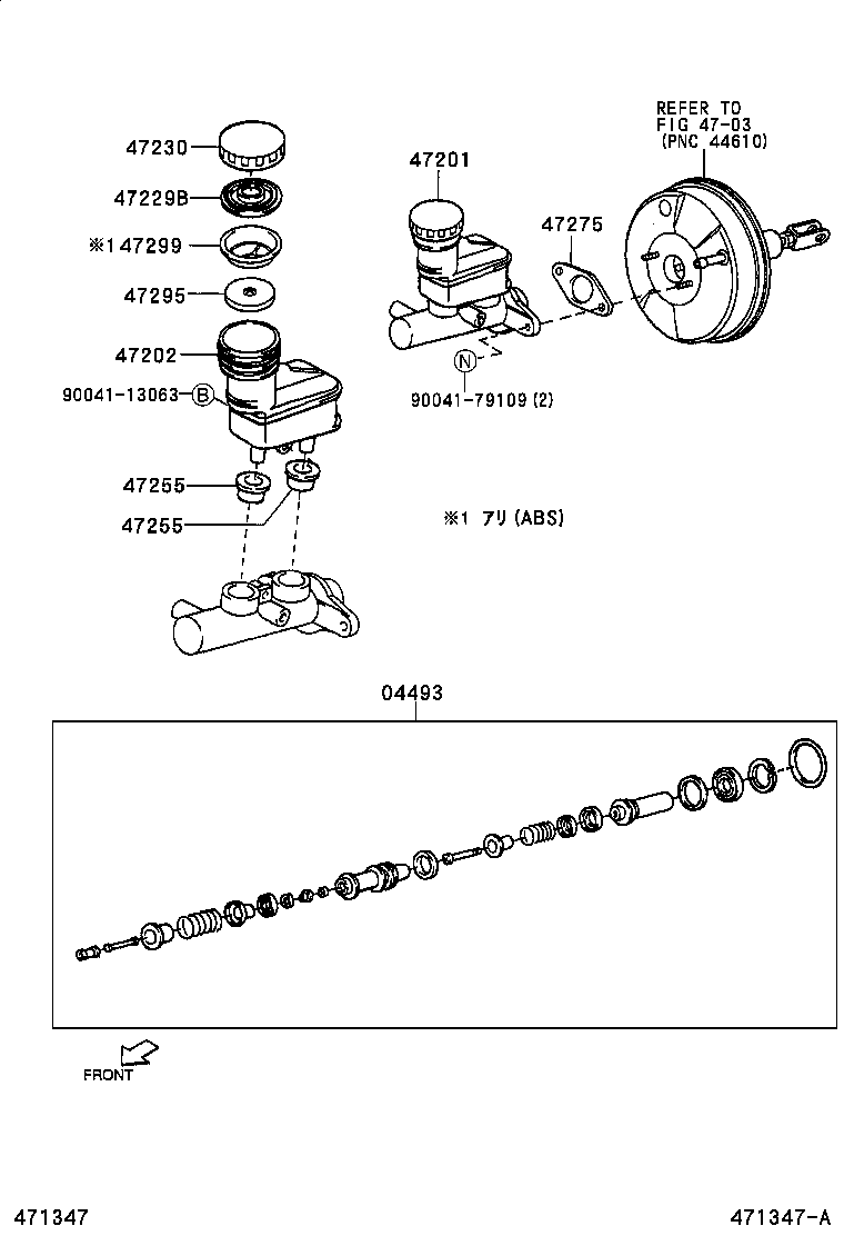04471-97202 CYLINDER KIT, BRAKE MASTER product image