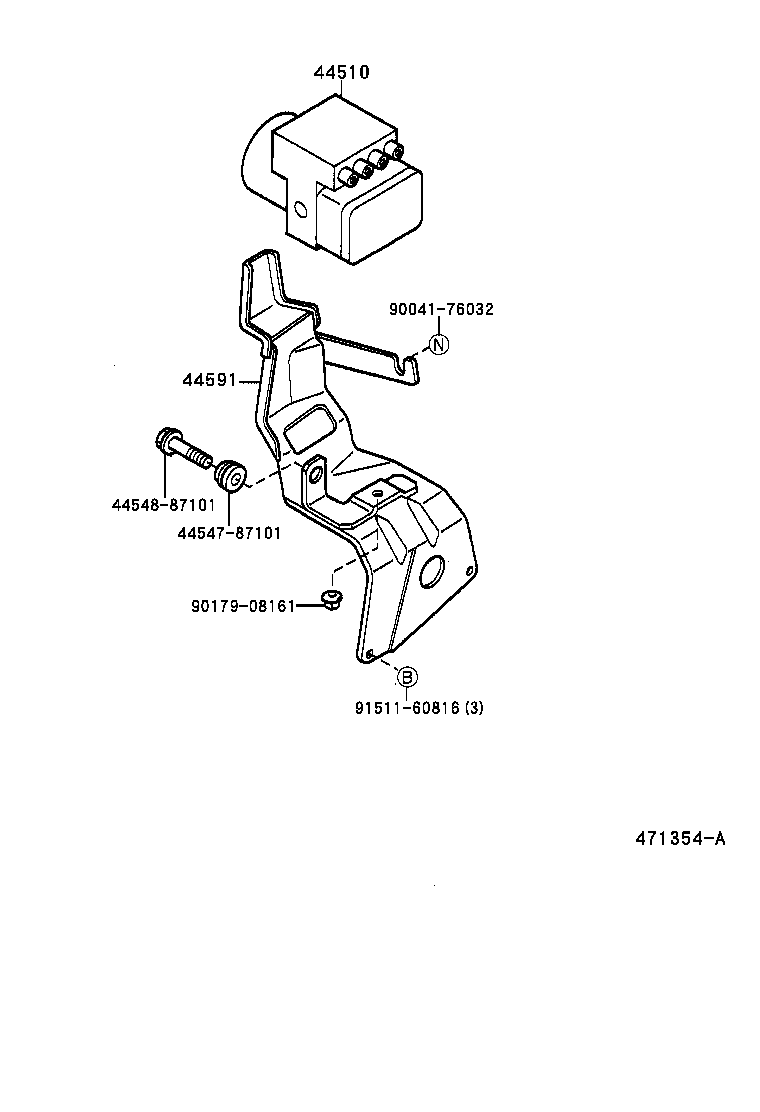 44050-97401 ACTUATOR ASSY, BRAKE product image