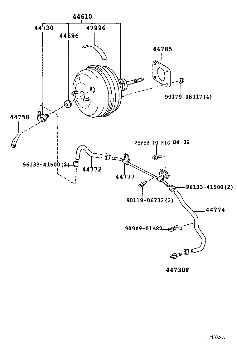 44730-40040 VALVE ASSY, VACUUM CHECK(FOR BRAKE) product image